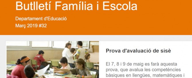 Butlletí Família i Escola, 32