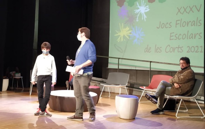 Adrià Puig Parra, guanyador als Jocs Florals Escolars de Les Corts