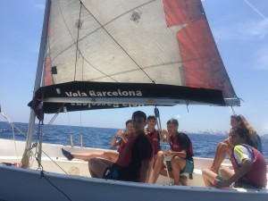 Bateig de vela al Port de Barcelona