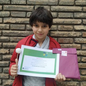 Adrià Puig Parra, guanyador als Jocs Florals Escolars de Les Corts