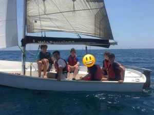 Bateig de vela al Port de Barcelona
