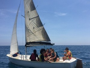 Bateig de vela al Port de Barcelona