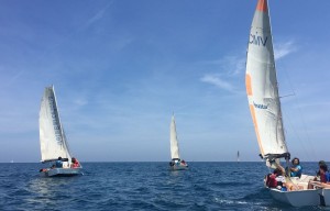 Bateig de vela al Port de Barcelona