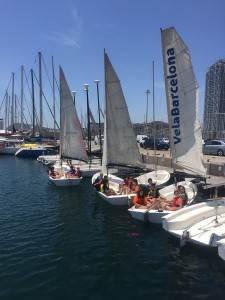 Bateig de vela al Port de Barcelona